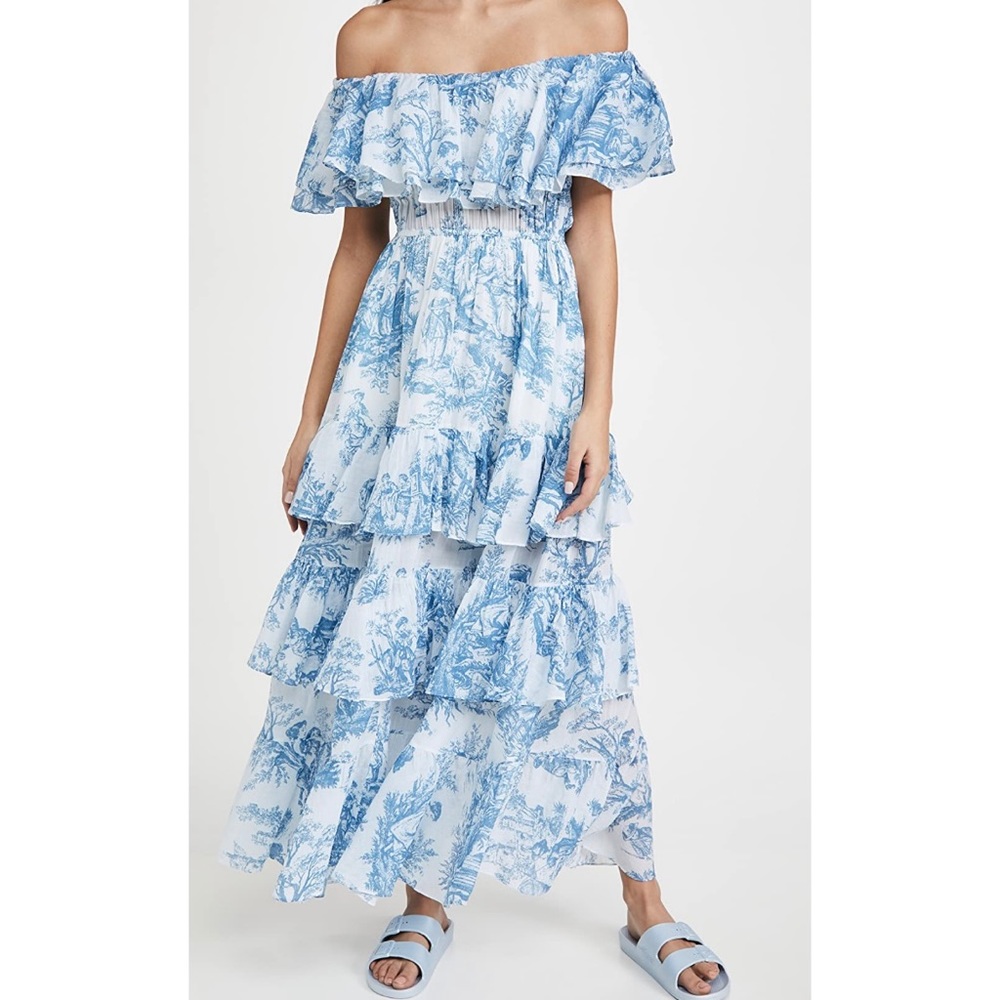 Rhode French Toile Dress XS